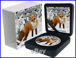 2019 1 Oz Silver $5 Canadian Wildlife RED FOX MAPLE LEAF Coin
