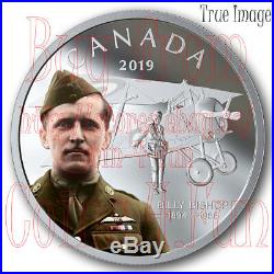2019 Billy Bishop (1894-1956) $20 1 OZ Proof Pure Silver Coloured Coin Canada