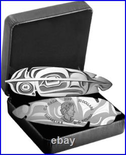 2019 CANADA $20 EAGLE FEATHER Northwest Coast Art 1oz Pure Silver Proof Coin