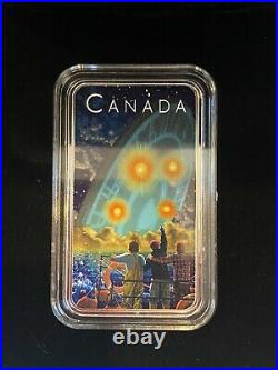 2019 CANADA $20 SHAG HARBOUR Glow-in-the-Dark 1oz Proof Silver UFO Coin #2