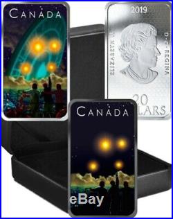 2019 CANADA $20 SHAG HARBOUR Glow-in-the-Dark 1oz Proof Silver UFO Coin #2