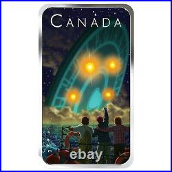 2019 Canada $20 Shag Harbour UFO Glow-in-the-Dark 1 oz. 9999 Silver Coin Bar