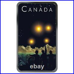 2019 Canada $20 Shag Harbour UFO Glow-in-the-Dark 1 oz. 9999 Silver Coin Bar