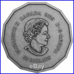 2019 Canada 3 oz Centennial Flame of Canada Antique Finish Silver Proof Coin RCM