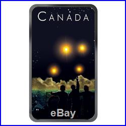 2019 Canada's Ufo Shag Harbor Unexplained Phenomena 20$ Glow In Dark Silver Coin