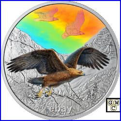 2019'Golden Eagles Majestic Birds in Motion' $30 Fine Silver 2oz Coin(18791)