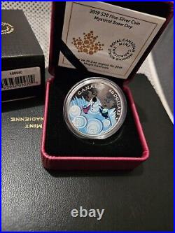 2019 Mystical Snow Day Colorized Proof $20 Silver Coin 1oz. 9999 Fine RCM Canada
