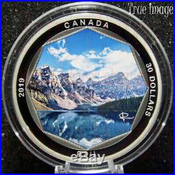 2019 Peter McKinnon #1 Moraine Lake $30 2 OZ Pure Silver Coin Canada