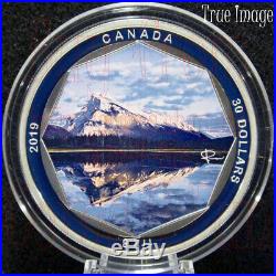 2019 Peter McKinnon #2 Mount Rundle $30 2 OZ Pure Silver Coin Canada