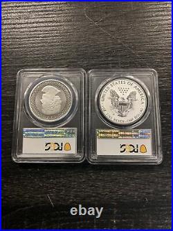 2019 Pride Of Two Nations 2 Coin Set Canada Maple/Silver Eagle PCGS PR69