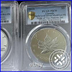 2019 RCM Pride of Two Nations 2 Coin Set PCGS PR69 & PCGS PR70 Canada Release