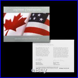 2019 RCM Pride of Two Nations 2-Coin Set PR-70 PCGS FDI WithOMP/Display Box/COA