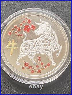 2020-2021-2022- 1 oz-TD Lunar serie- Year of the Rat+ Ox+ Tiger-silver PROOF