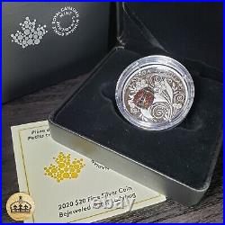 2020 $20 Fine Silver coin Bejeweled Ladybug Cert# 220
