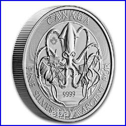 2020 2 oz Royal Canadian Creatures of the North Series The Kraken Silver Coin BU