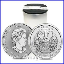 2020 2 oz Royal Canadian Creatures of the North Series The Kraken Silver Coin BU