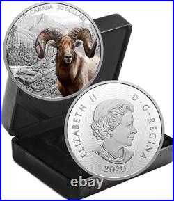 2020 Bighorn Sheep $30 2OZ Pure Silver Proof Coin Canada Imposing Icon