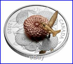 2020 CANADA The Moving HUMMINGBIRD and the Bloom 5oz. Pure Silver Coin