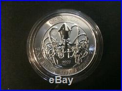 2020 Canada $10 2oz Creatures of the North Kraken Fine Silver Bullion coin