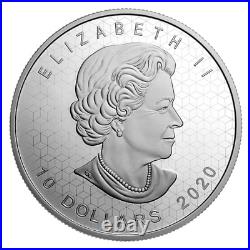 2020 Canada $10 Pulsating maple leaf coin pure silver in stock
