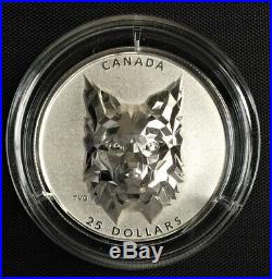 2020 Canada $25 MULTIFACETED ANIMAL HEADLYNX SILVER COIN