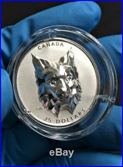 2020 Canada $25 MULTIFACETED ANIMAL HEADLYNX SILVER COIN- Mintage 2,500