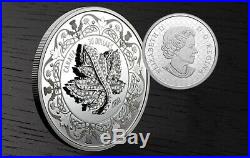 2020 Canada 2 oz. Pure Silver Coin Canadian Maple Leaf Brooch Legacy