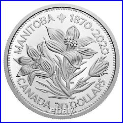 2020 Canada $30 Fine Silver Coin Manitoba 150