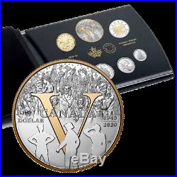 2020 Canada 75th anniv of VE-day dollar gold plated silver coin only