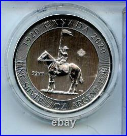 2020 Canada 999 Silver 2 oz $10 Coin RCMP Royal Canadian Mounted Police RC873