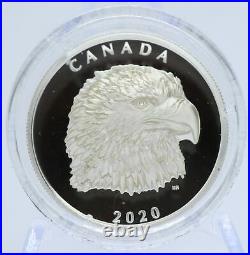 2020 Canada Bald Eagle Silver 1 oz Extraordinary High Relief $25 Coin OGP JJ442
