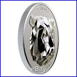 2020 Canada Multifaceted Animal Head High Relief Grizzly 25$ Pure Silver Coin