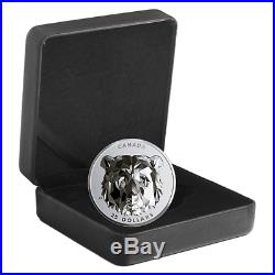 2020 Canada Multifaceted Animal Head High Relief Grizzly 25$ Pure Silver Coin