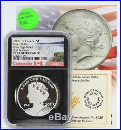 2020 Canada Peace Dollar 1 oz Silver Proof NGC PF70 UHR $1 Coin JD349