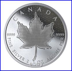 2020 Canada Pml Pulsating Maple Leaf 10$ 99.99% Pure Silver Coin