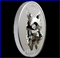 2020 Lynx Multifaceted Animal Head # 3 Pure 1 oz. 9999 Silver Coin Canada
