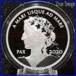 2020 PAX Peace Dollar $1 1 OZ Pure Silver Proof Coin Canada