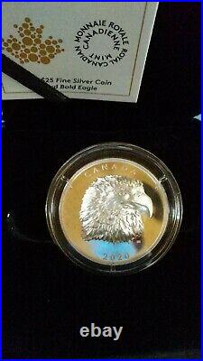 2020 Proud Bald Eagle High-Relief $25 Fine Silver 1oz. Coin