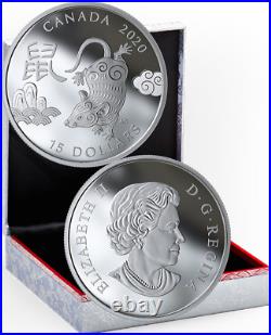 2020 Vision Year of the Rat $15 1OZ Pure Silver Proof Canada Coin
