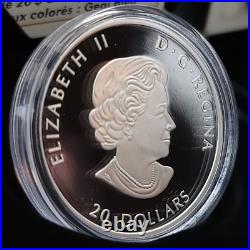 2021 1 oz. Pure Silver $20 Proof Coin Colorful Birds Blue Jay