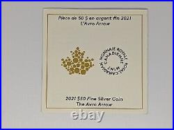 2021 $50 Fine Silver Coin The Avro Arrow 5oz Fine Silver Coin