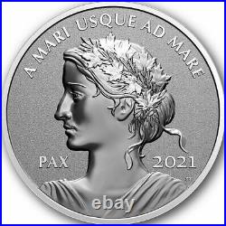 2021 CANADA $1 Peace Dollar PAX 1oz Pure Silver Ultra High Relief Proof Coin