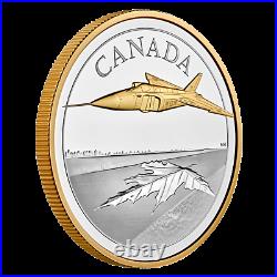 2021 CANADA CF-105 AVRO ARROW 50$ 5oz. 99.99% PURE SILVER COIN