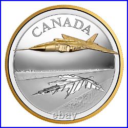 2021 CANADA CF-105 AVRO ARROW 50$ 5oz. 99.99% PURE SILVER COIN COA#0130