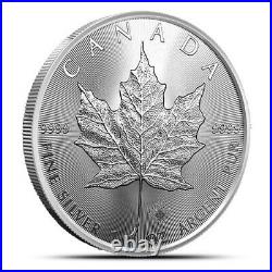 2021 Canada 1 Ounce. 9999 Silver Maple Leaf Coin Royal Canadian Mint Tube Of 25