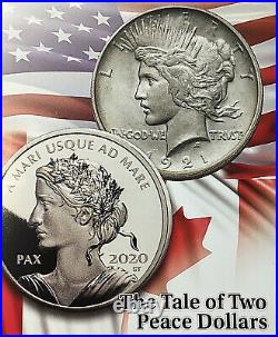 2021 Canada $1 PEACE DOLLAR UHR NGC REVERSE PROOF 70 FDI Taylor Signed