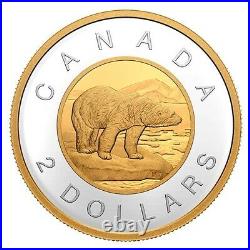2021 Canada 1 oz. Gold-Plated Pure Silver Toonie Coin and $2 Bank Note Set