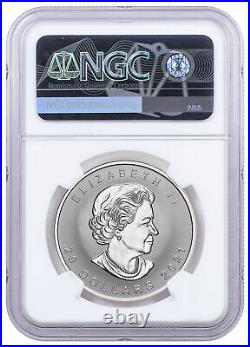 2021 Canada 1 oz Silver Maple Leaf Super Incuse Reverse PF $20 Coin NGC PF69 FR