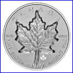 2021 Canada 1 oz Silver Maple Leaf Super Incuse SML Reverse Proof $20 Coin OGP