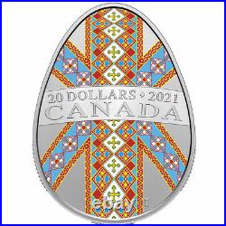 2021 Canada $20 Pure Silver Coin Pysanka